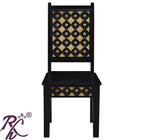 Solid Wood Brass Bakhra Dining Chair set of (2 pieces)