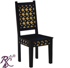 Solid Wood Brass Bakhra Dining Chair set of (2 pieces)