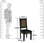 Solid Wood Brass Bakhra Dining Chair set of (2 pieces)