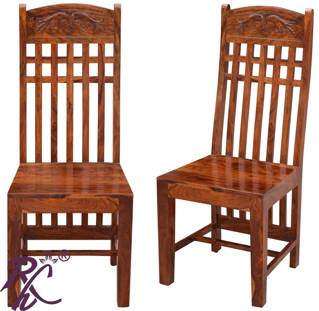 Solid Wood Wooden Carving Chair Set of ( 2 Pcs. )