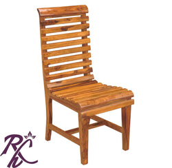 Solid Wood Stripe Design Chair Set of ( 2 pcs. )