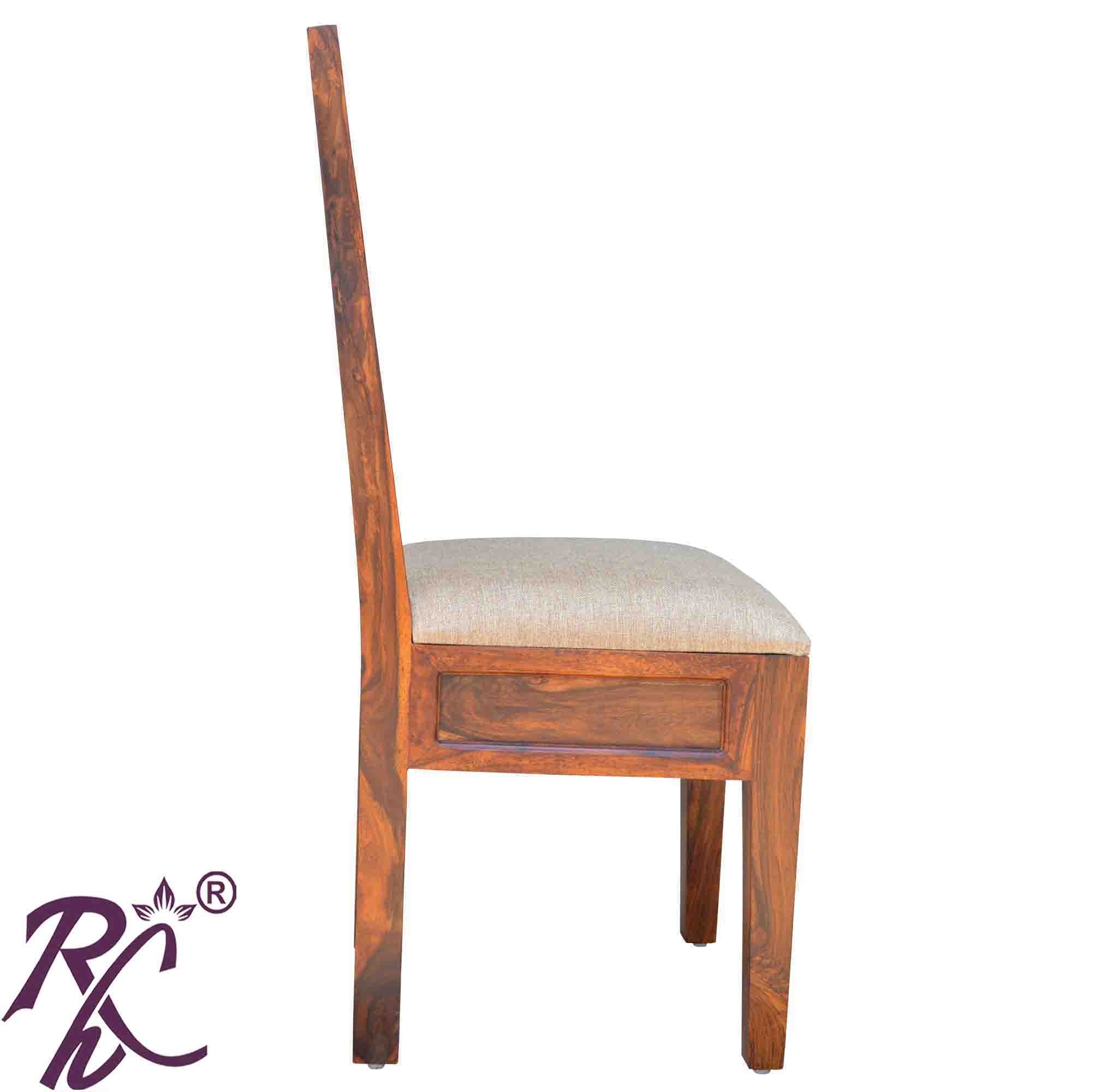 Solid Wood Big Peacock Brass Work Chair Set of ( 2 Pcs. )