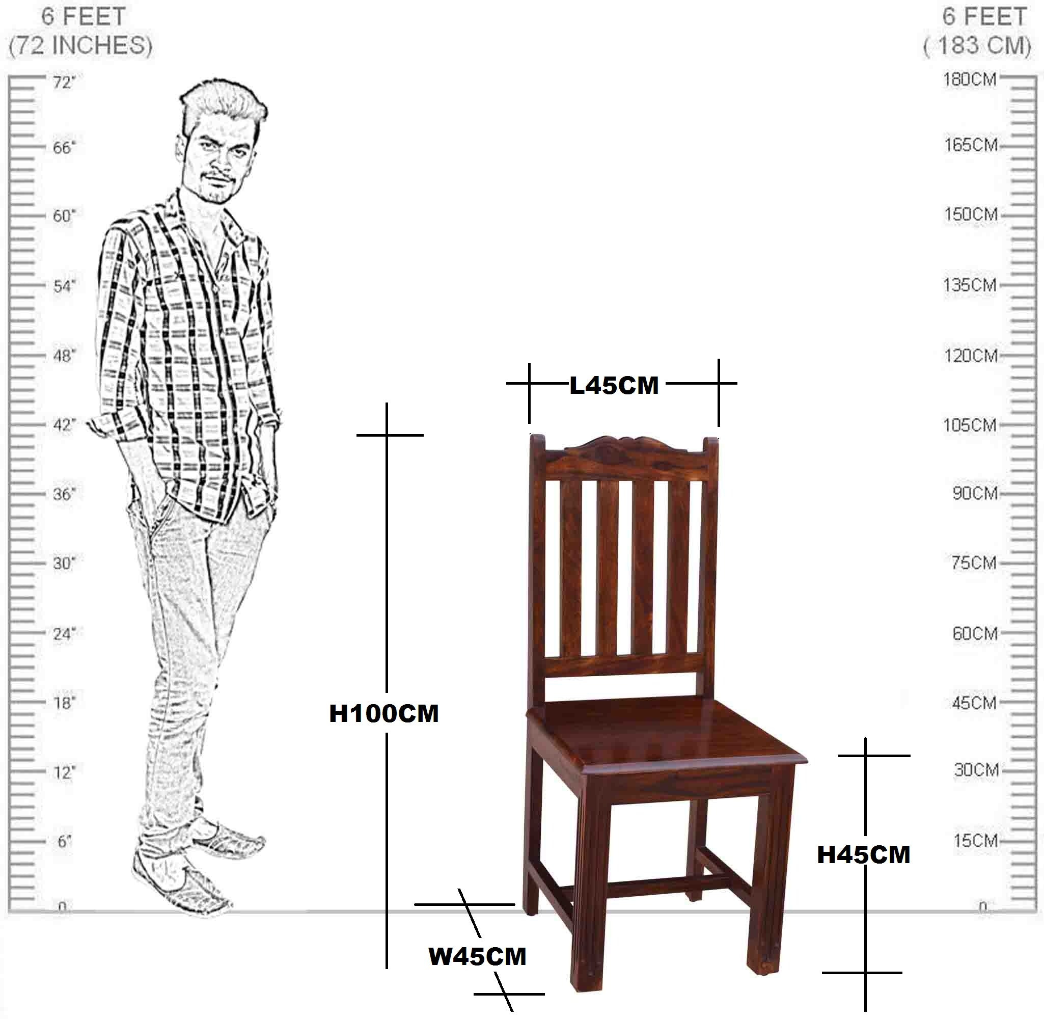 Solid Wooden Dining Chair Set of ( 2 pcs. )