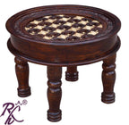 Solid Wood Round Shape Coffee Table Small
