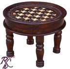 Solid Wood Round Shape Coffee Table Small