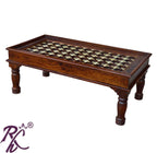 Solid Wood Brass Coffee Table