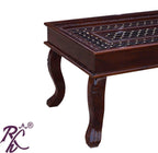 Solid Wood Rectangular Shape Jiksa Jali Center Table