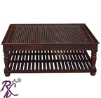 Solid Wood Square Shape Jiksa Jali Center Table Big