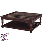 Solid Wood Square Shape Jiksa Jali Center Table Big