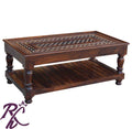 Solid Wood Brass Coffee Table S