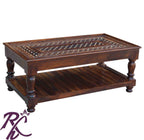 Solid Wood Brass Coffee Table S