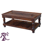 Solid Wood Brass Coffee Table S