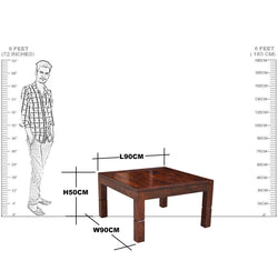 Solid Wood Voted Square Coffee Table
