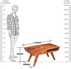 Solid Wood Ellen Coffee Table With Drawer