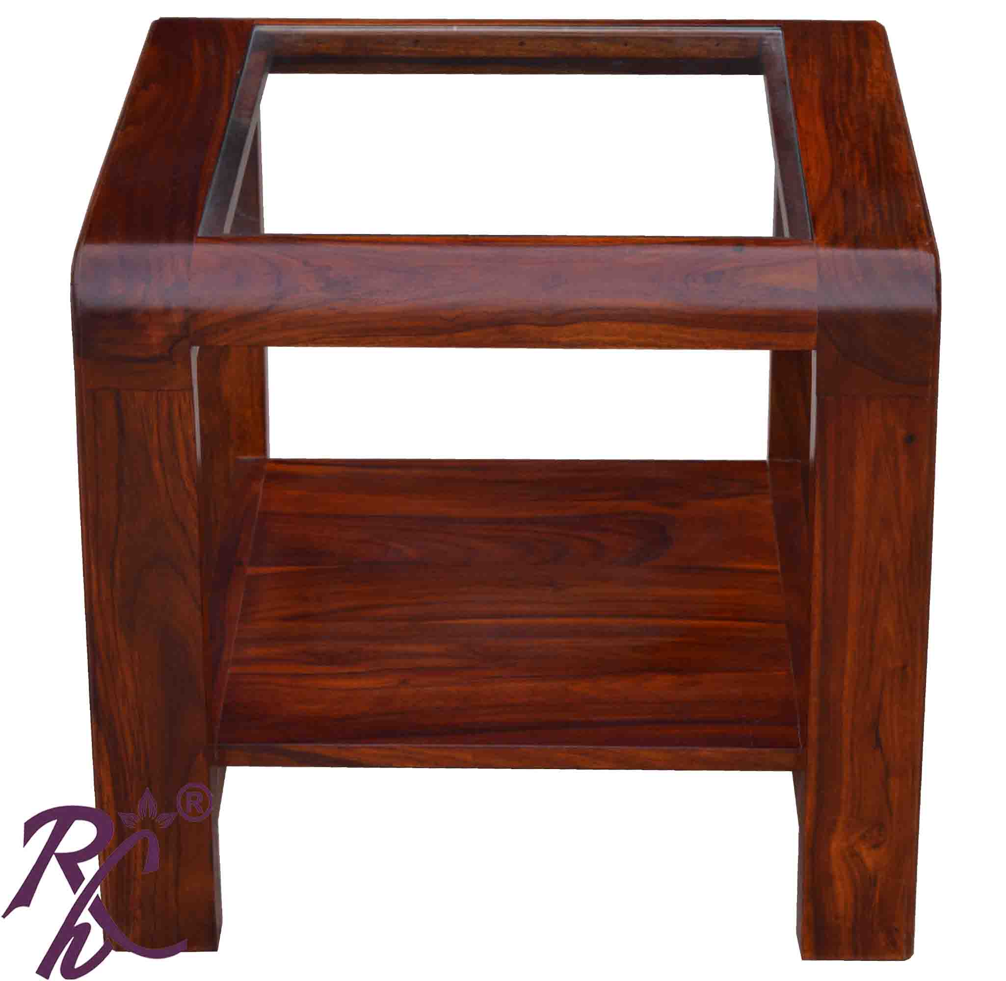 Solid Wood Slant Design Coffee Table