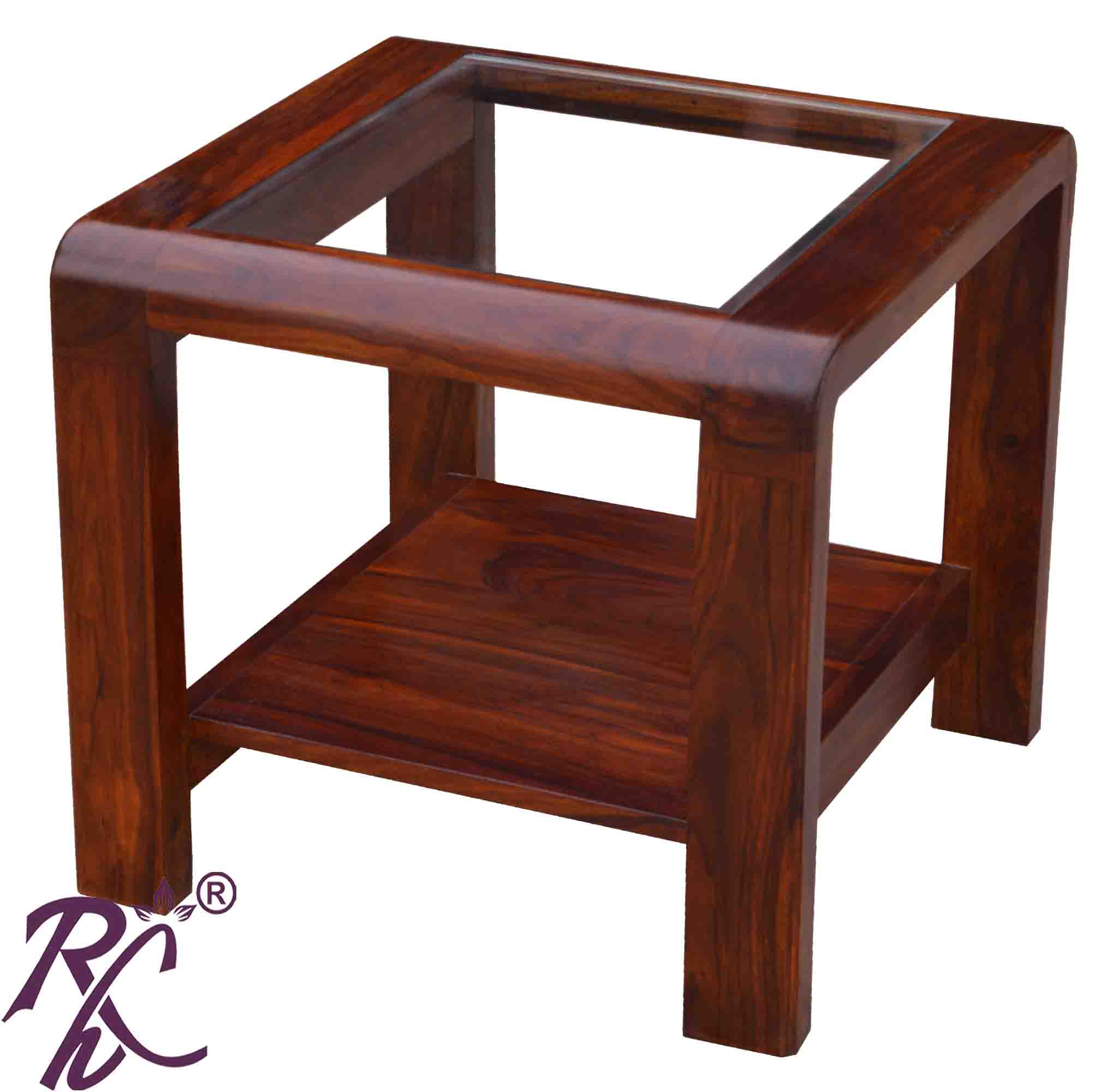 Solid Wood Slant Design Coffee Table