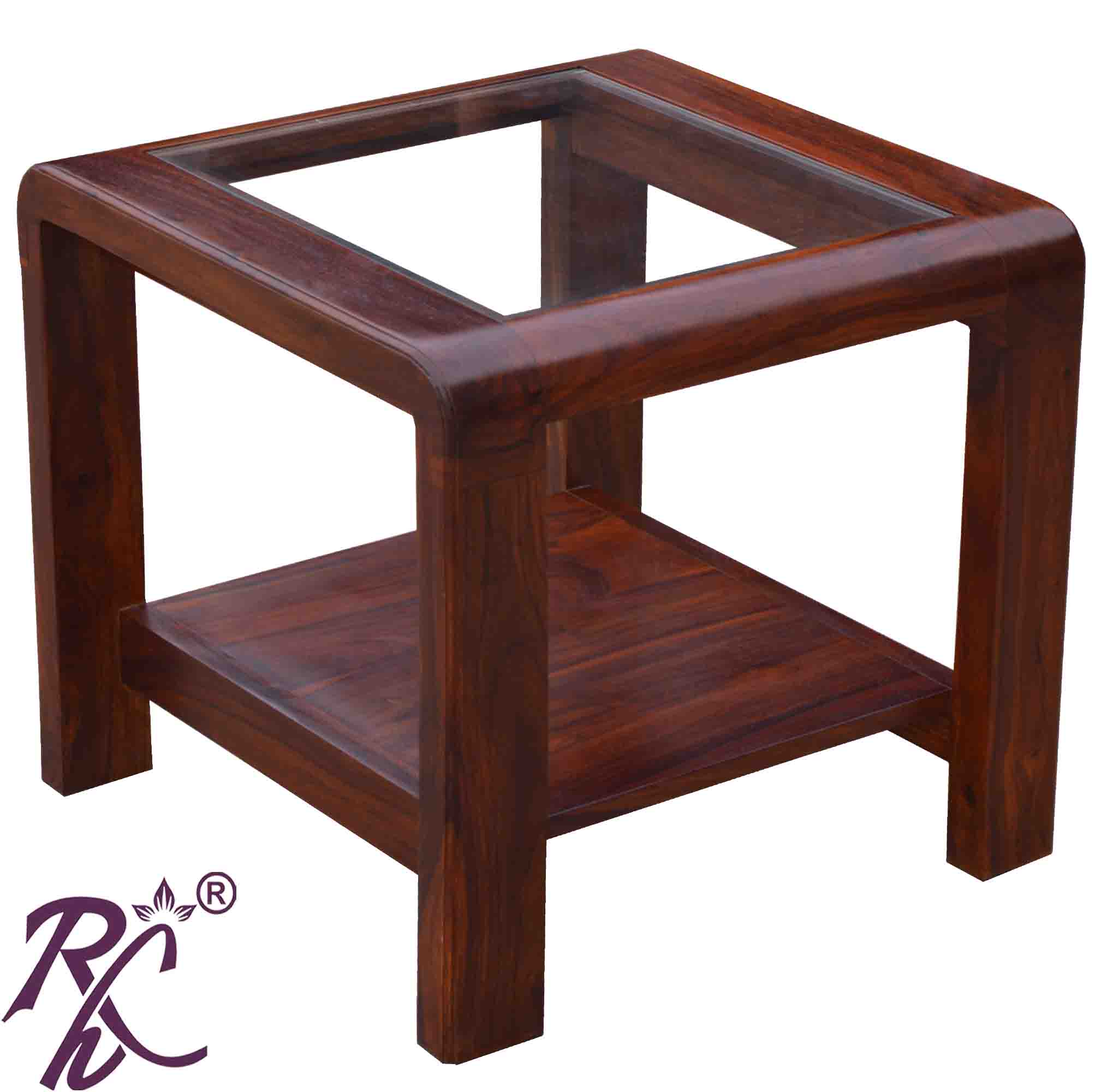 Solid Wood Slant Design Coffee Table