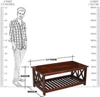 Solid Wood VV Design Coffee Table Wooden Top