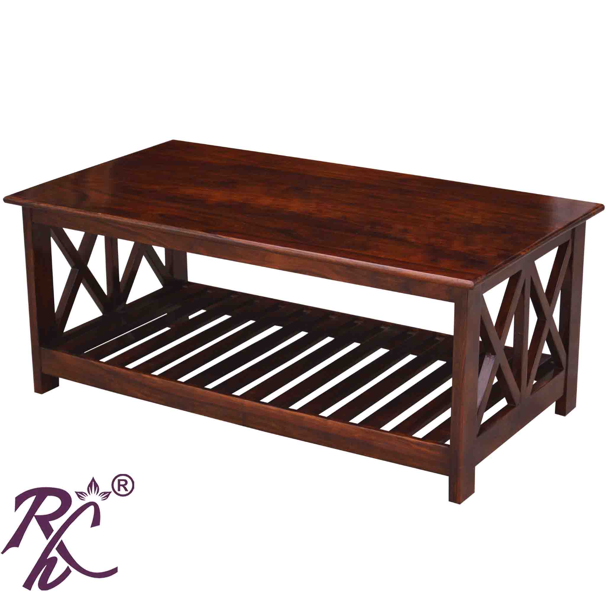 Solid Wood VV Design Coffee Table Wooden Top
