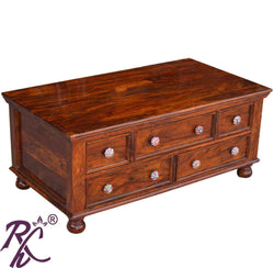 Solid Wood Capital Coffee Table