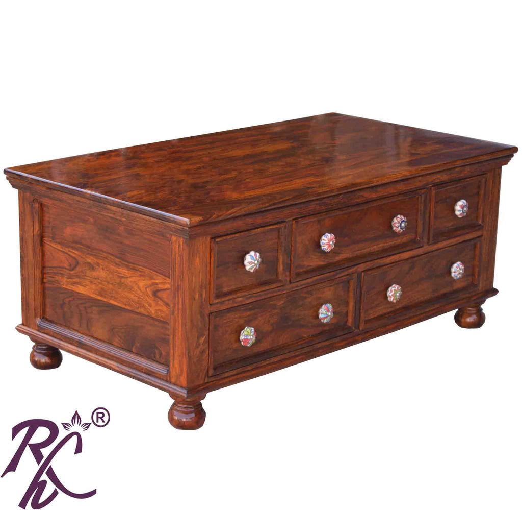 Solid Wood Capital Coffee Table