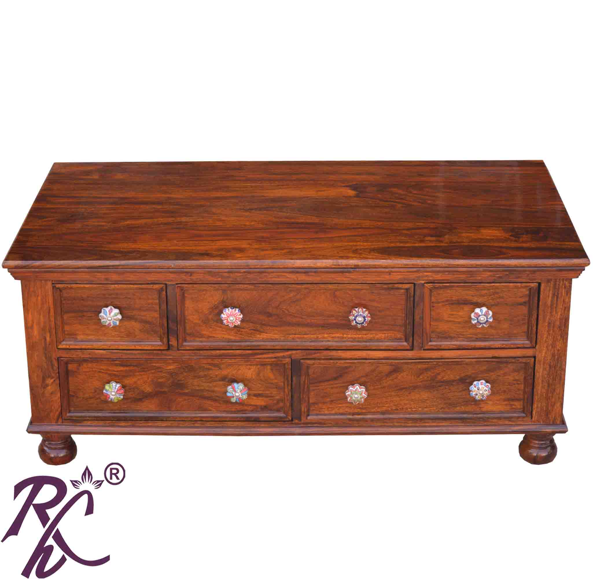Solid Wood Capital Coffee Table