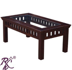 Solid Wood Kubera Center Table Without Shelf