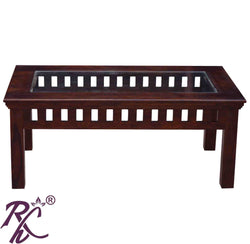 Solid Wood Kubera Center Table Without Shelf