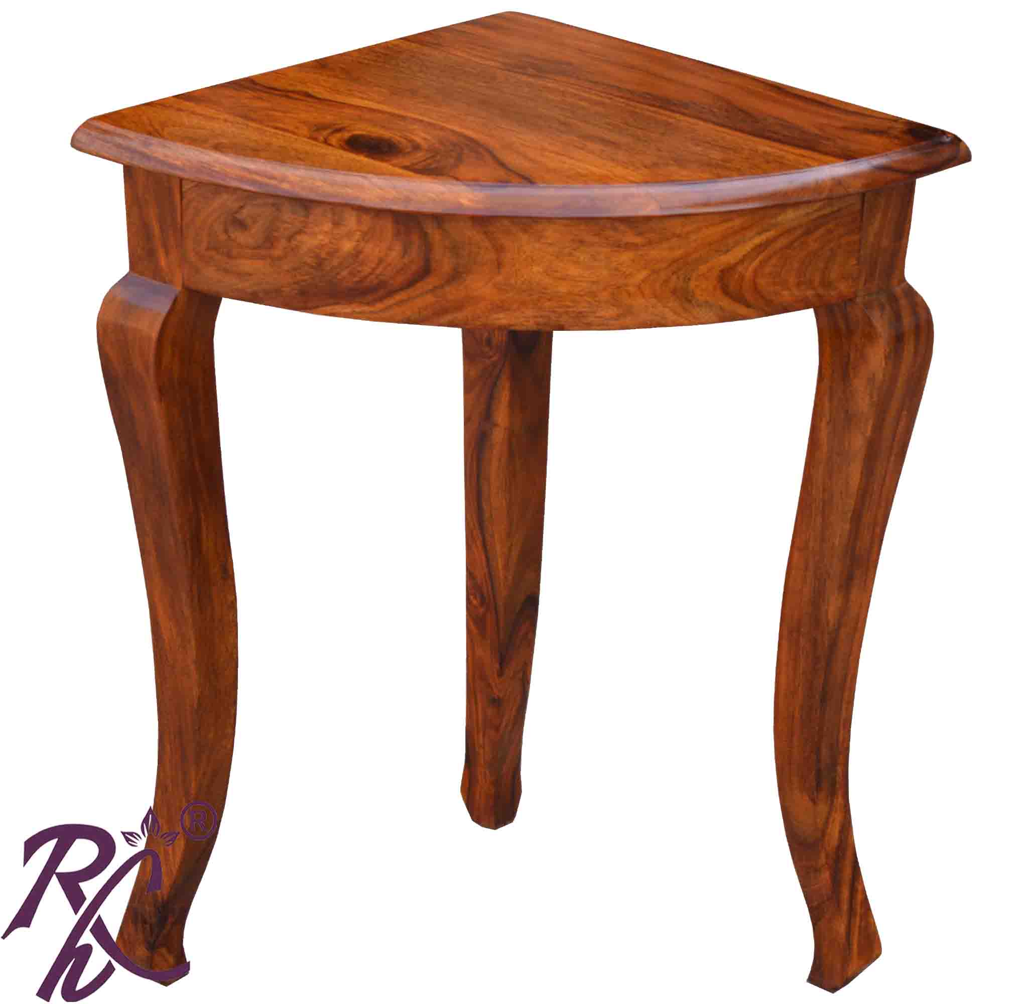 Solid Wood Corner Table Small RAJ HANDICRAFT