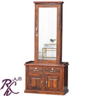Solid Wooden Dresser Almirah With Stool