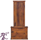 Solid Wooden Dresser Almirah With Stool