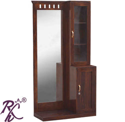 Solid  Wooden Kubera Design Dresser With Stool