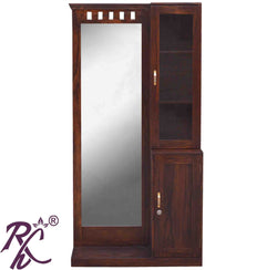 Solid  Wooden Kubera Design Dresser With Stool