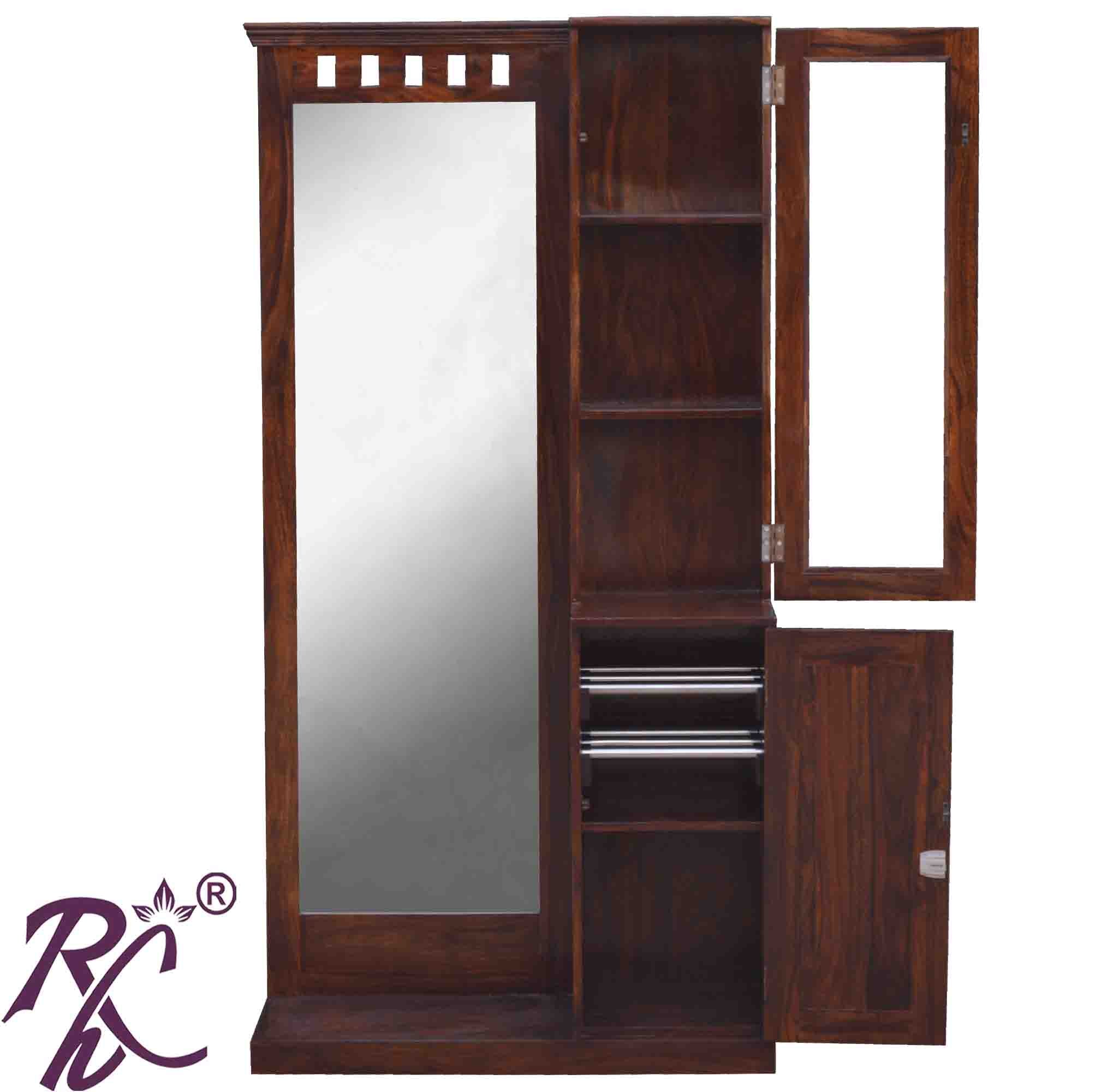 Solid  Wooden Kubera Design Dresser With Stool