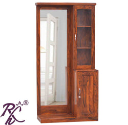 Solid Wooden Dresser With Stool