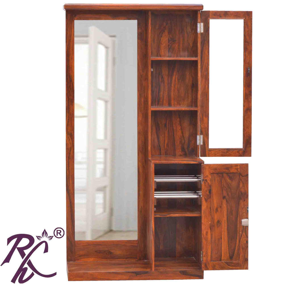 Solid Wooden Dresser With Stool