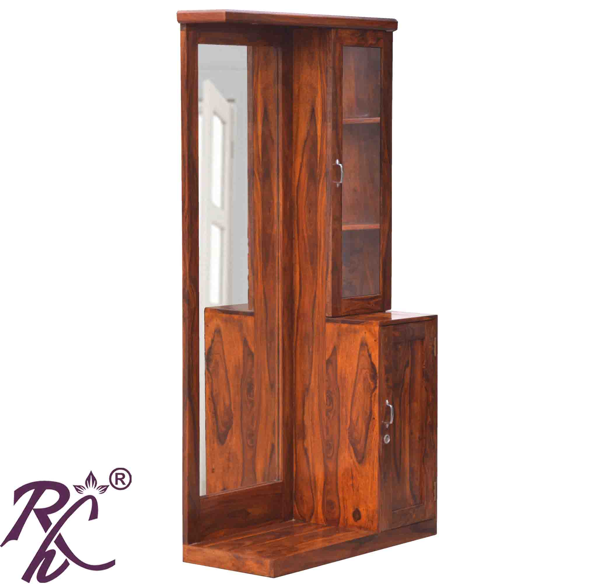 Solid Wooden Dresser With Stool