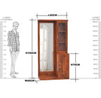Solid Wooden Dresser With Stool