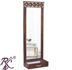 Solid Wood Brass Work L+T Design1 Drawer Mirror Dresser