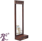 Solid Wood Brass Work L+T Design1 Drawer Mirror Dresser