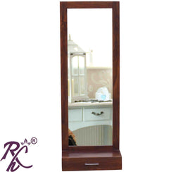 Solid Wood 1 Drawer Mirror Dresser