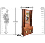 Solid Wood Pitel Bakhra Design Dressing Table With Stool