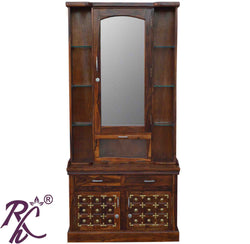 Solid Wood Brass L+T Design Dressing Table With Stool