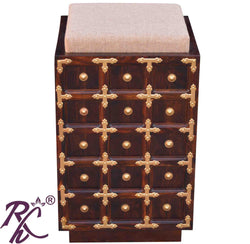 Solid Wood L+T Design Dressing Stool