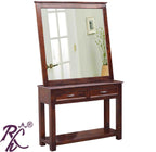 Solid Wood 2 Drawer Mirror Dresser