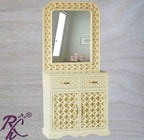 Solid Wood Brass Work Dressing Table Finish Duco Paint