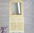 Solid Wood Brass Work Dressing Table Finish Duco Paint