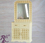 Solid Wood Brass Work Dressing Table Finish Duco Paint