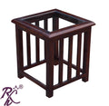 Solid Wood Wooden Lamp Table | Lamp Side Table | Side End Table  Glass Top