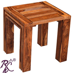 Solid Wood Wooden Lamp Table | Lamp Side Table | Side End Table